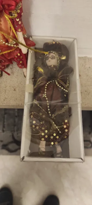 3 pupazzi Arlecchino Veneziano sono tre