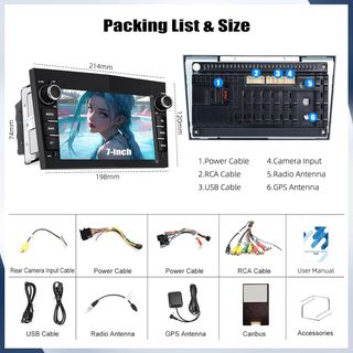 Pantalla para OPEL 7 pulgadas. android 13 [1+32G]