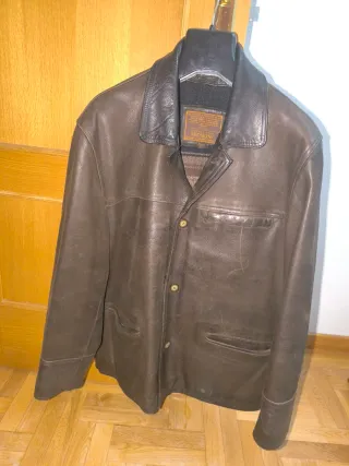 Abrigo de cuero Redskins Marrón