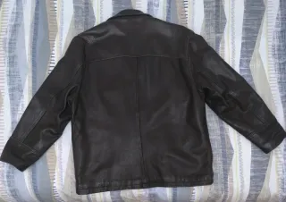 Abrigo de cuero Redskins Marrón