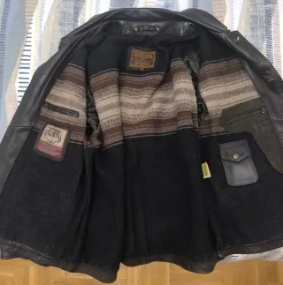 Abrigo de cuero Redskins Marrón