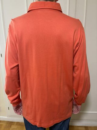 Polo manga larga hombre naranja Dustin