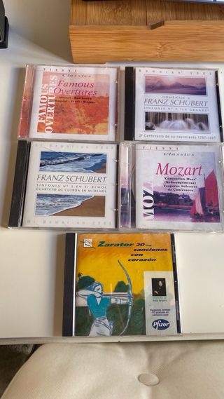 5 CDs Música Clásica: Schubert, Mozart