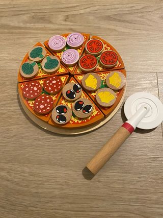 Pizza de madera Montessori