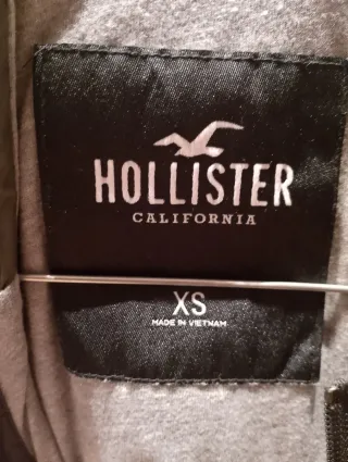 Cortavientos Hollister Verde y Rosa Talla XS