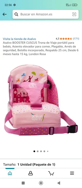 Trona de viaje portátil