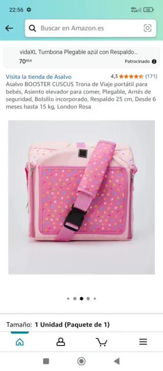 Trona de viaje portátil