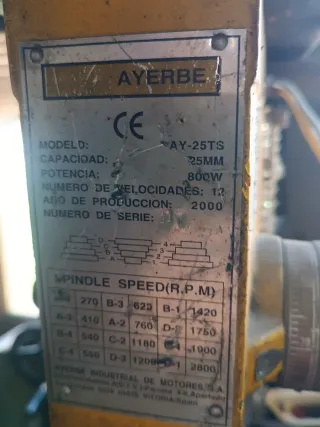 Taladro de columna Ayerbe