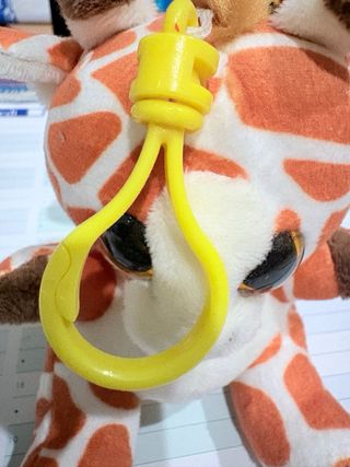 Peluche Giraffa Animotsu con portachiavi