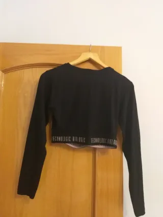 Camiseta Crop Top Manga Larga Inside Talla L