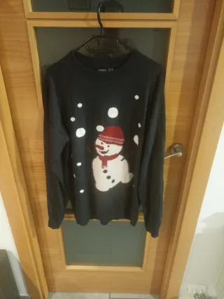 Jersey Navideño Muñeco Nieve Talla M