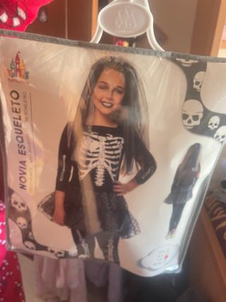 Disfraz Novia Esqueleto Talla 7-8