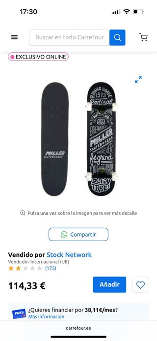 Skate Miller sin extrenar