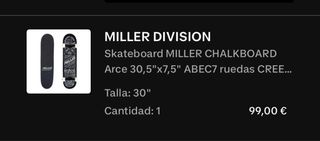 Skate Miller sin extrenar