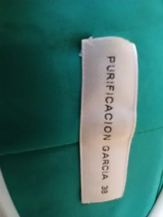 Vestido verde estampado