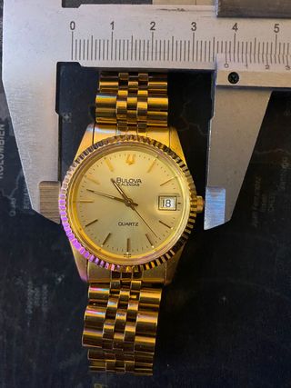 Bulova Calendar Placcato Oro Uomo