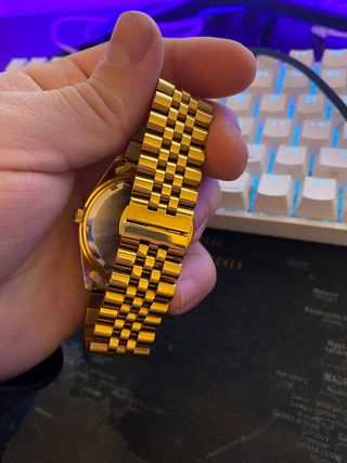 Bulova Calendar Placcato Oro Uomo