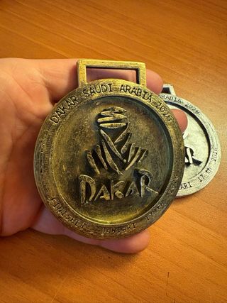 Medalla Dakar 2026 Impresa 3D