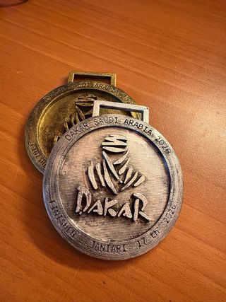 Medalla Dakar 2026 Impresa 3D
