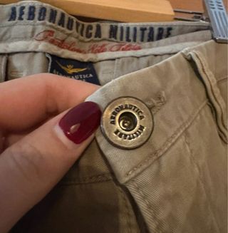 Pantalones Aeronautica Militare Beige