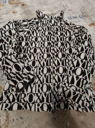 Abrigo de nieve Roxy negro y blanco