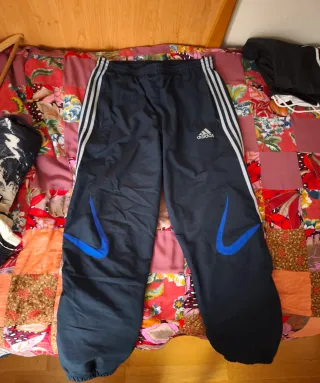 Pantalón Adidas Vintage Trackpants Azul/Blanco