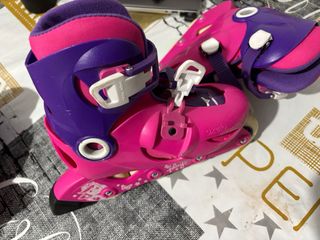 Patines ajustables niña Talla 30-32 Rosa/Morado