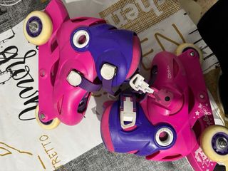 Patines ajustables niña Talla 30-32 Rosa/Morado