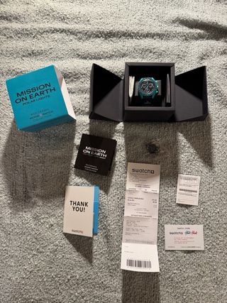 Omega x Swatch Mission on Earth polar lights