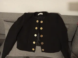 Conjunto S traje Blazer y Falda Mango Negro