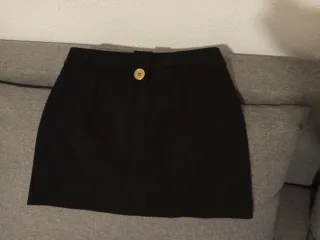 Conjunto S traje Blazer y Falda Mango Negro