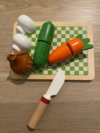 Juego Verduras Madera Montessori
