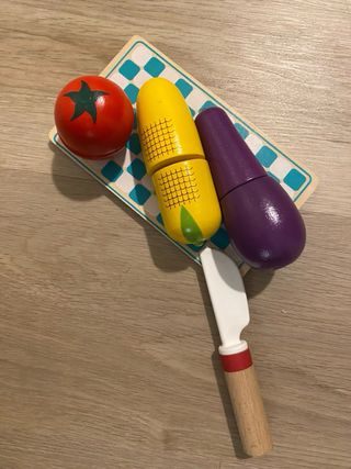 Juego Verduras Madera Montessori