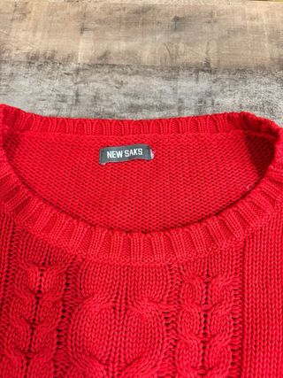 Jersey New Saks Rayas Rojo Blanco Mujer