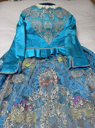 Traje de Fallera azul