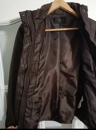 Chaqueta acolchada marrón
