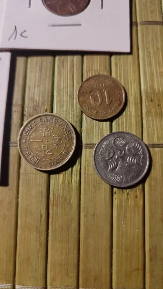 Lote de monedas USA y UK