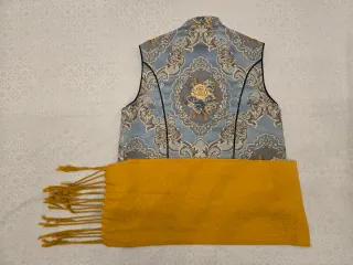 Traje Fallero Hombre Azul y Dorado
