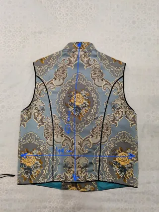 Traje Fallero Hombre Azul y Dorado