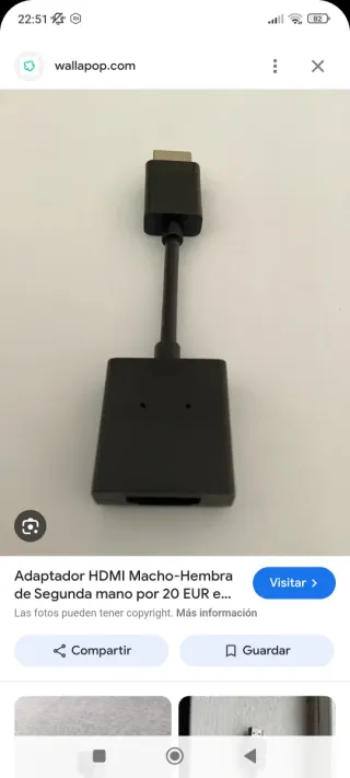 Adaptador HDMI Macho-Hembra 4K