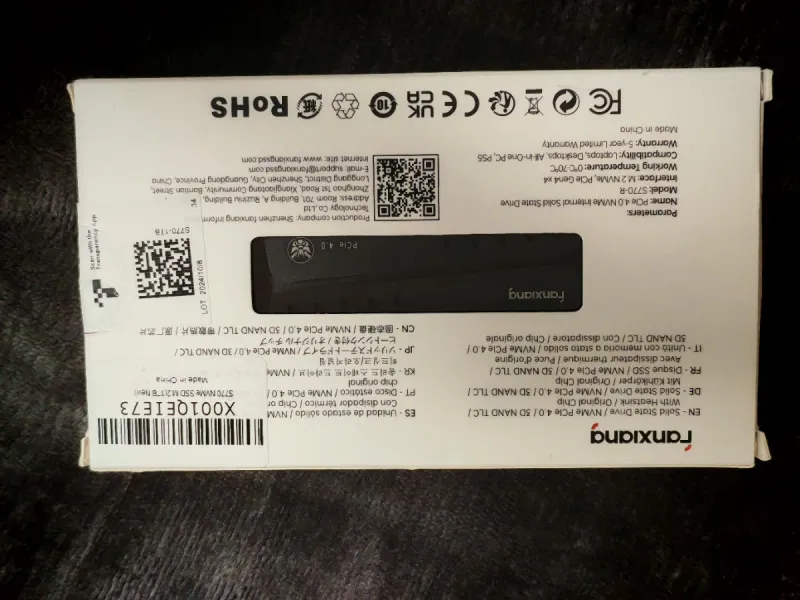 Nuevo ,SSD Fanxiang 1TB NVMe M.2 PCIe 4.0 afbeelding 6