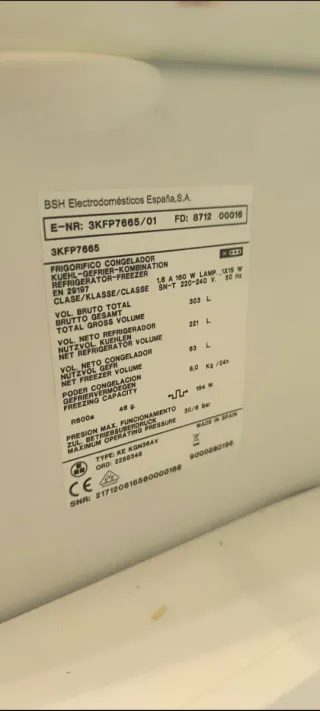 Cajones congelador Balay