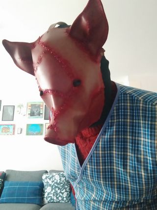 Máscara de cabeza cerdo