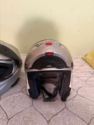 2 Cascos de Moto Nolan Plateados
