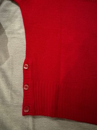 Jersey cuello alto manga corta botones