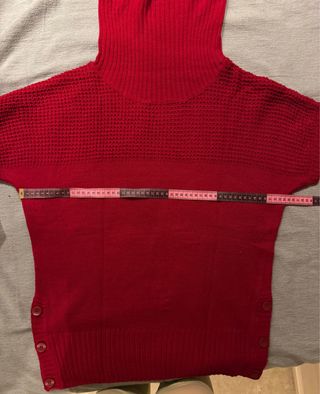 Jersey cuello alto manga corta botones