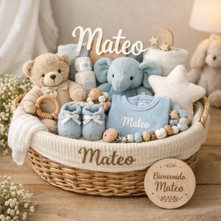 Cesta personalizada cumpleaños, boda, nacimiento..