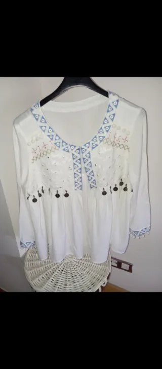 Camisa Boho Bordada
