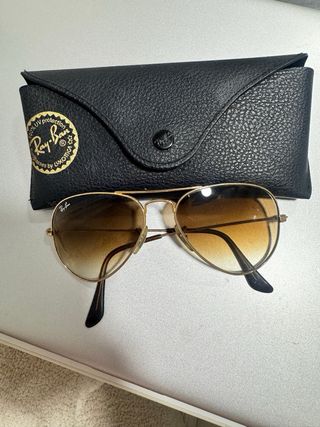 Gafas de sol Ray-Ban Aviator Marrones y Doradas