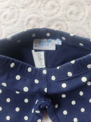 Lote 3 pantalones bebé niña
